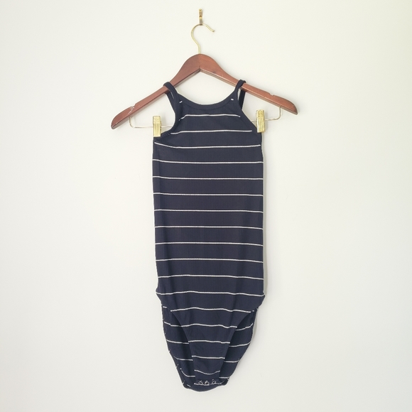 Capulet Buona Scoop Back Bodysuit in Navy Stripe - Picture 5 of 11